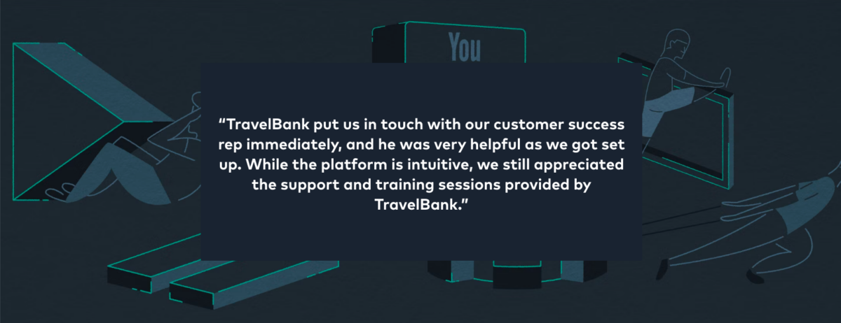 A testimonial reads: 